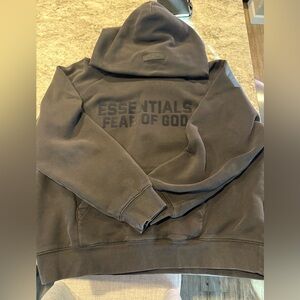 Essentials Brown Hoodie